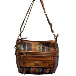 Fossil embroidered bag
